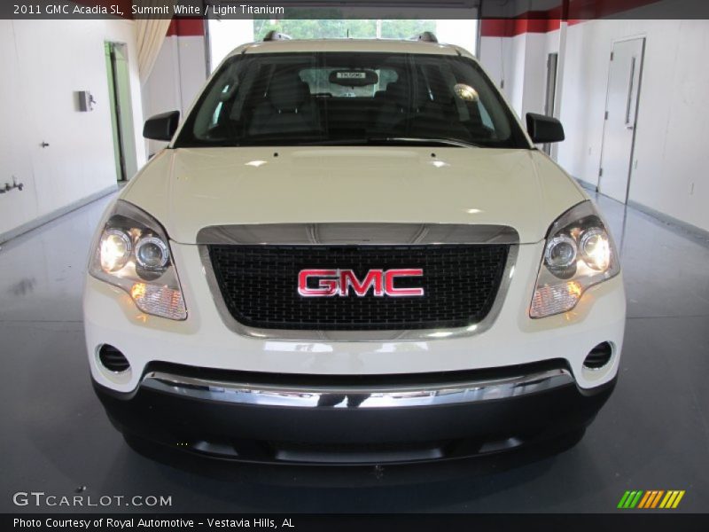 Summit White / Light Titanium 2011 GMC Acadia SL