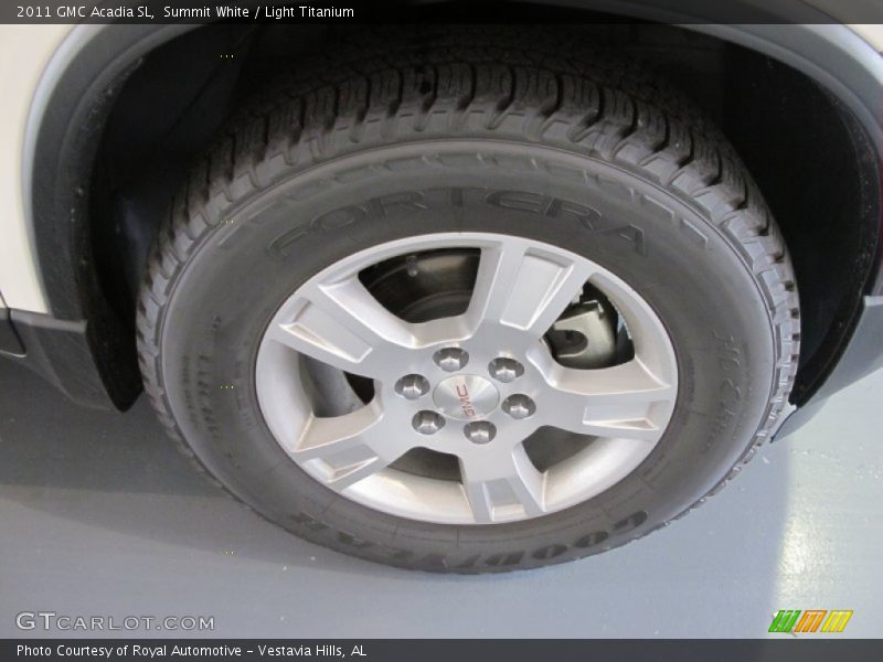 Summit White / Light Titanium 2011 GMC Acadia SL