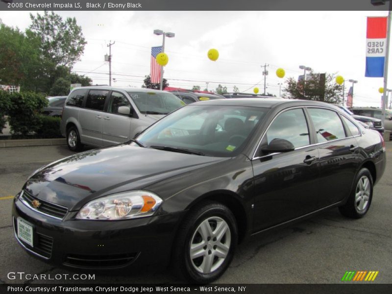 Black / Ebony Black 2008 Chevrolet Impala LS