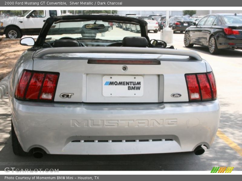 Silver Metallic / Dark Charcoal 2000 Ford Mustang GT Convertible