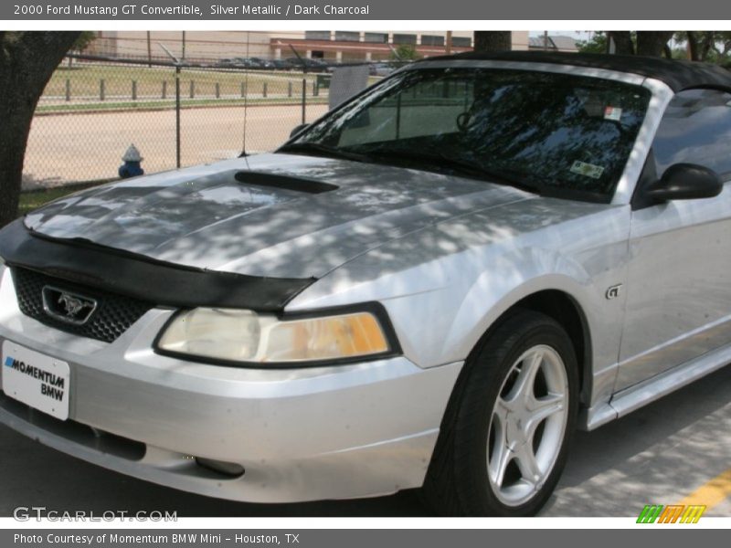 Silver Metallic / Dark Charcoal 2000 Ford Mustang GT Convertible