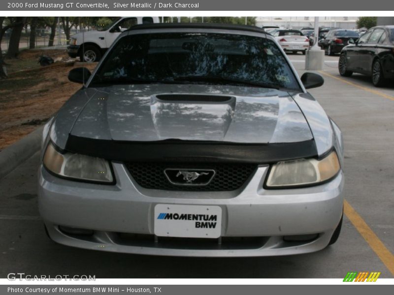 Silver Metallic / Dark Charcoal 2000 Ford Mustang GT Convertible