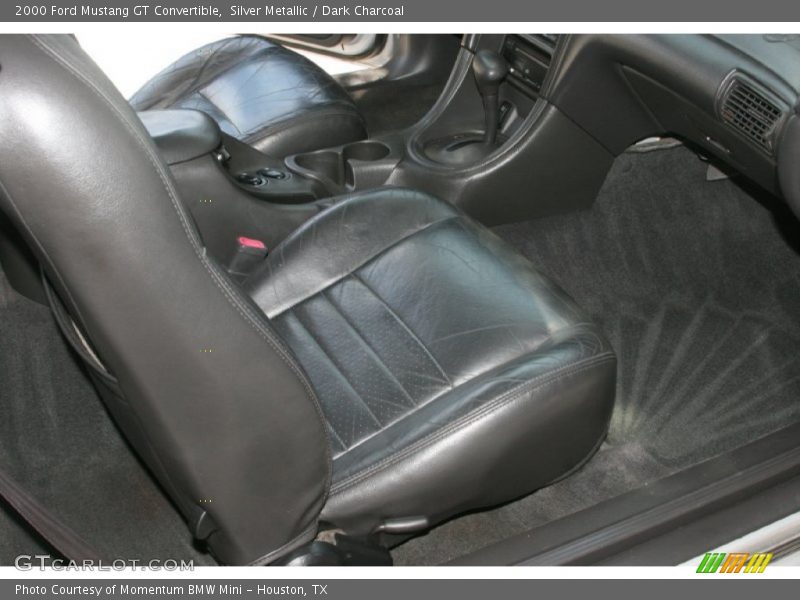Silver Metallic / Dark Charcoal 2000 Ford Mustang GT Convertible