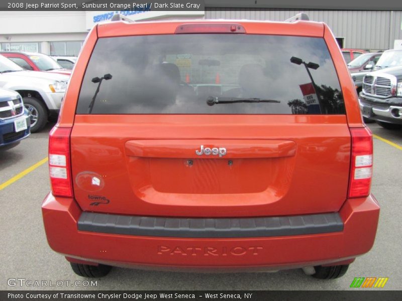 Sunburst Orange Pearl / Dark Slate Gray 2008 Jeep Patriot Sport