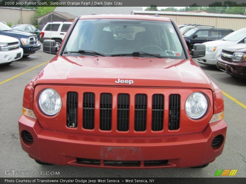 Sunburst Orange Pearl / Dark Slate Gray 2008 Jeep Patriot Sport