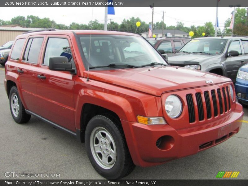 Sunburst Orange Pearl / Dark Slate Gray 2008 Jeep Patriot Sport