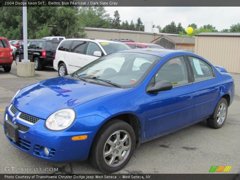Electric Blue Pearlcoat / Dark Slate Gray 2004 Dodge Neon SXT