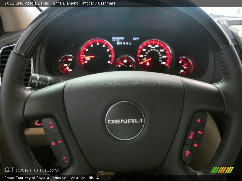 White Diamond Tintcoat / Cashmere 2011 GMC Acadia Denali