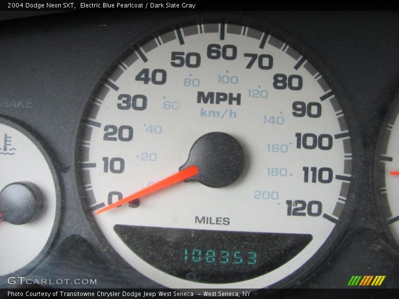 Electric Blue Pearlcoat / Dark Slate Gray 2004 Dodge Neon SXT