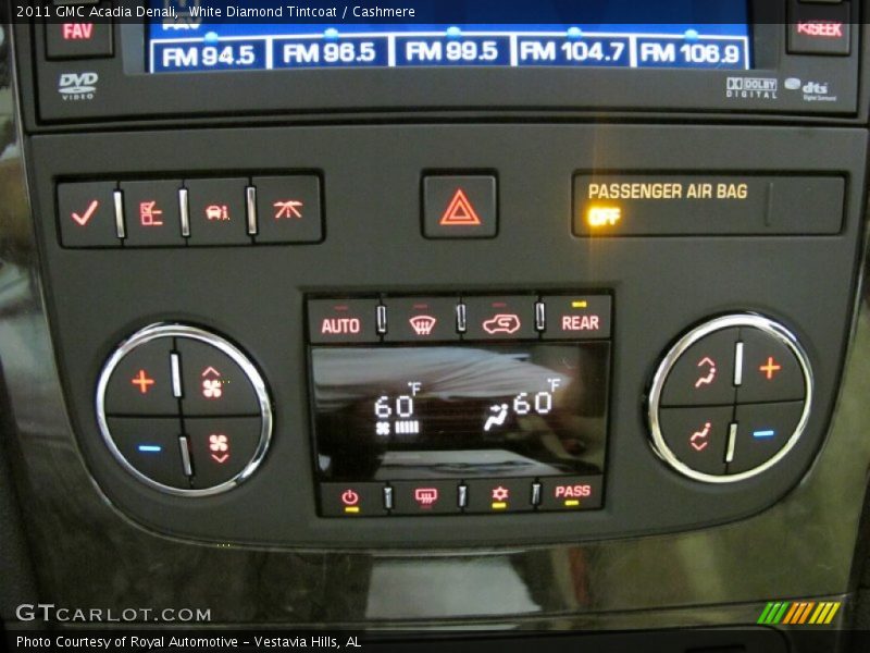 White Diamond Tintcoat / Cashmere 2011 GMC Acadia Denali