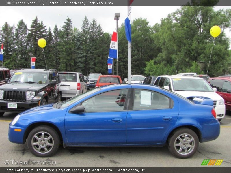 Electric Blue Pearlcoat / Dark Slate Gray 2004 Dodge Neon SXT