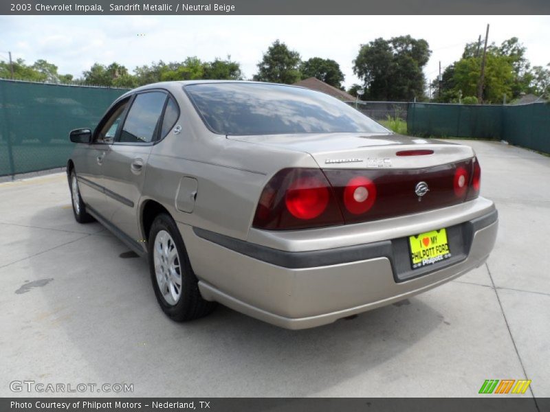 Sandrift Metallic / Neutral Beige 2003 Chevrolet Impala