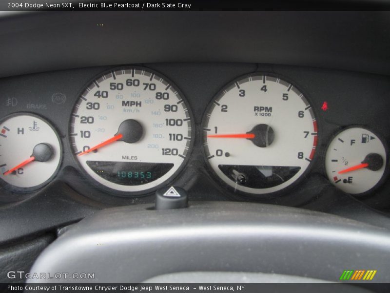 Electric Blue Pearlcoat / Dark Slate Gray 2004 Dodge Neon SXT