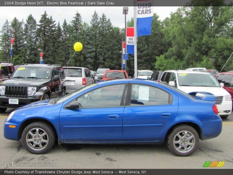 Electric Blue Pearlcoat / Dark Slate Gray 2004 Dodge Neon SXT