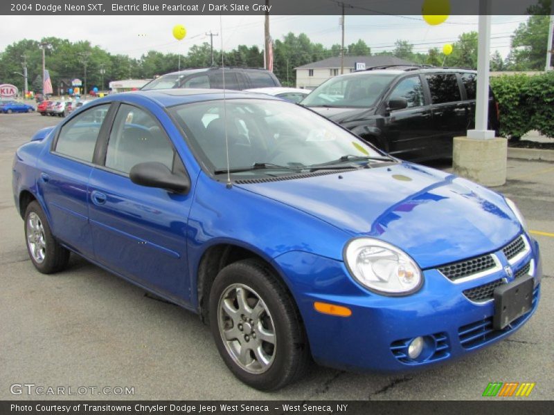 Electric Blue Pearlcoat / Dark Slate Gray 2004 Dodge Neon SXT