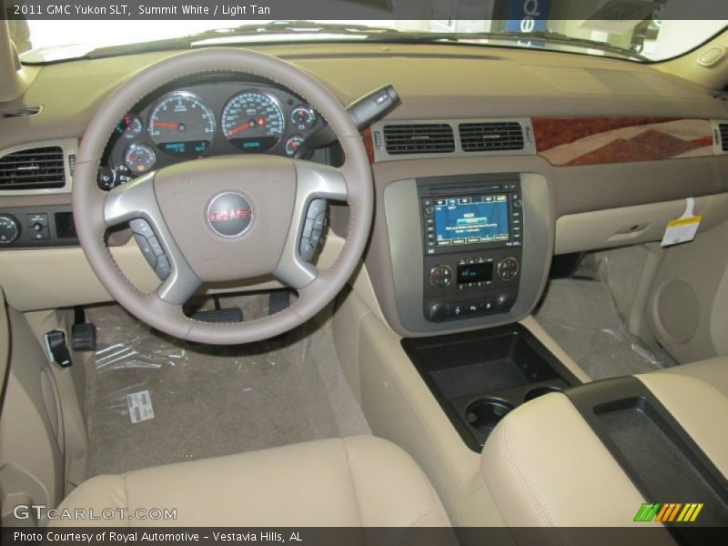 Summit White / Light Tan 2011 GMC Yukon SLT