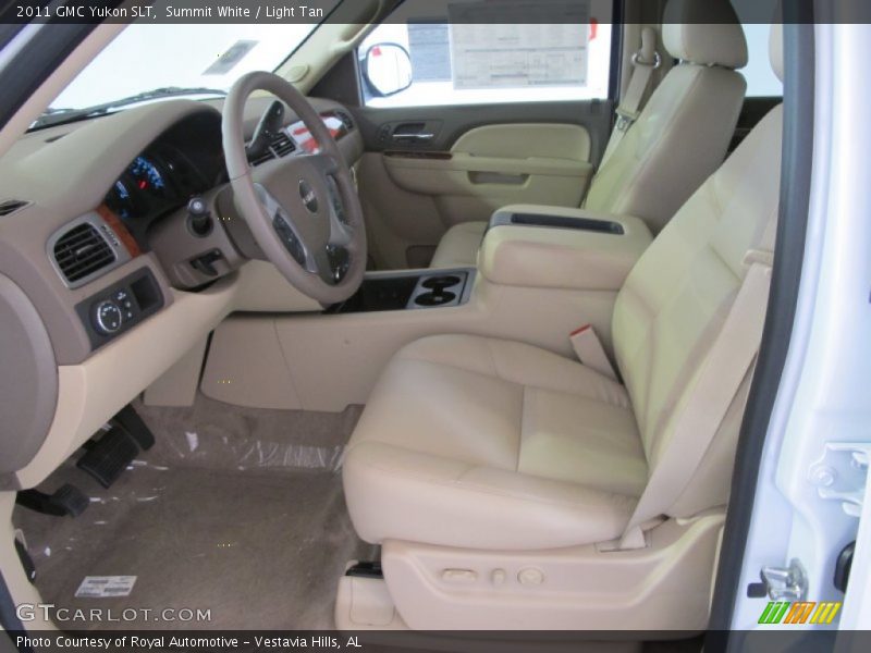 Summit White / Light Tan 2011 GMC Yukon SLT