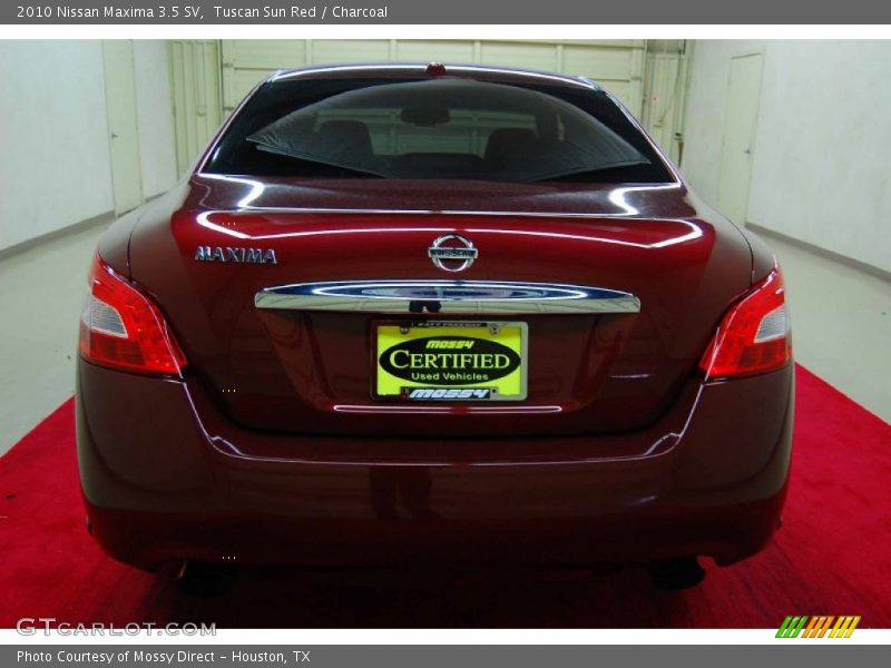 Tuscan Sun Red / Charcoal 2010 Nissan Maxima 3.5 SV