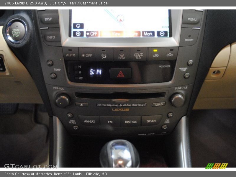 Blue Onyx Pearl / Cashmere Beige 2006 Lexus IS 250 AWD