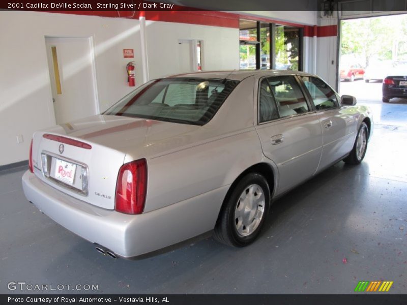 Sterling Silver / Dark Gray 2001 Cadillac DeVille Sedan