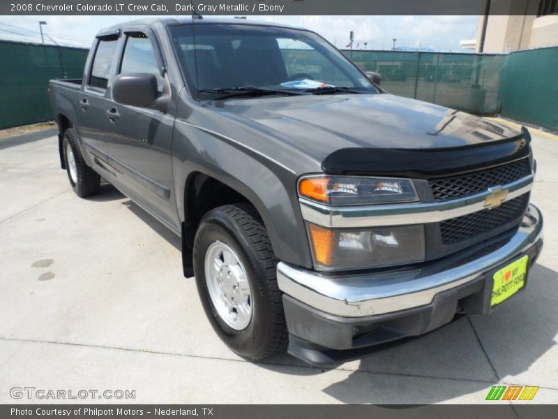 Dark Gray Metallic / Ebony 2008 Chevrolet Colorado LT Crew Cab
