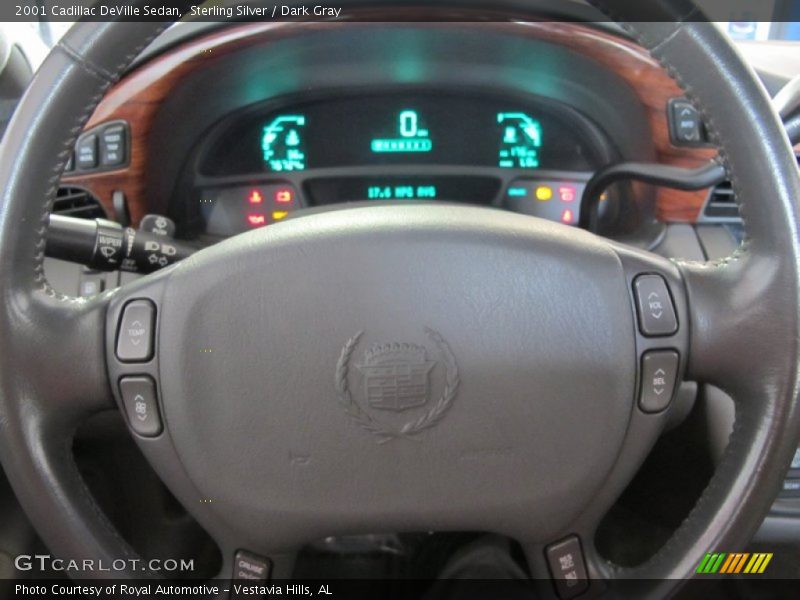 Sterling Silver / Dark Gray 2001 Cadillac DeVille Sedan