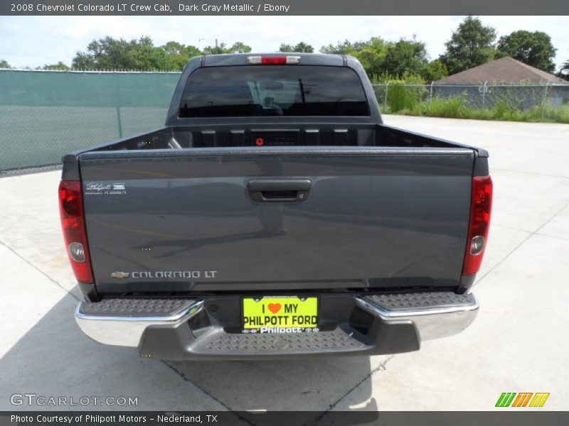 Dark Gray Metallic / Ebony 2008 Chevrolet Colorado LT Crew Cab