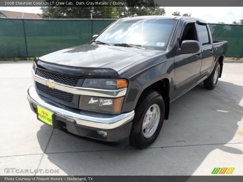 Dark Gray Metallic / Ebony 2008 Chevrolet Colorado LT Crew Cab