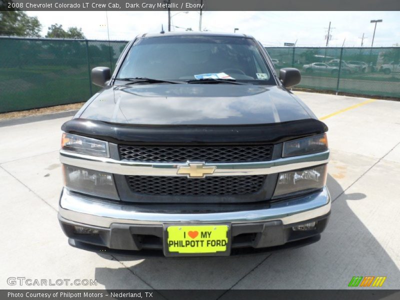 Dark Gray Metallic / Ebony 2008 Chevrolet Colorado LT Crew Cab