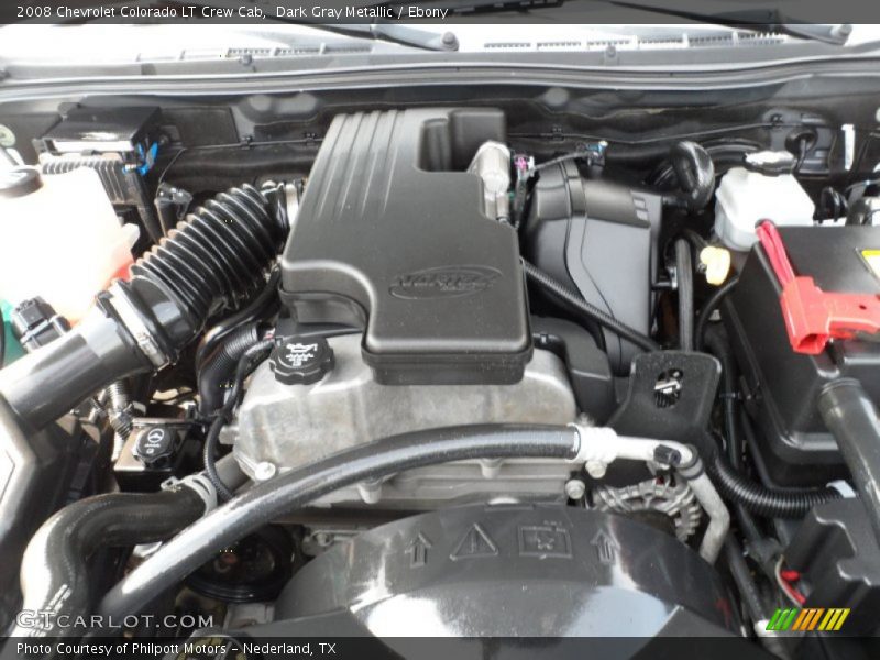 Dark Gray Metallic / Ebony 2008 Chevrolet Colorado LT Crew Cab