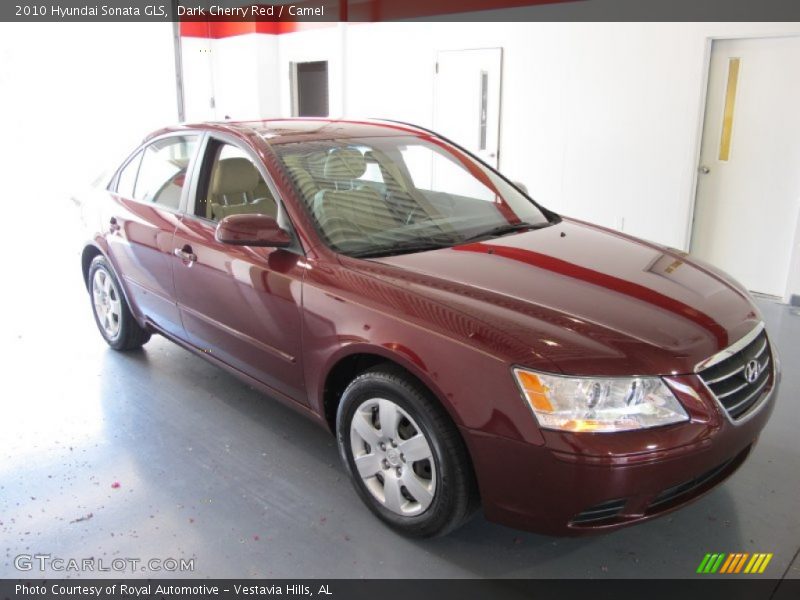 Dark Cherry Red / Camel 2010 Hyundai Sonata GLS