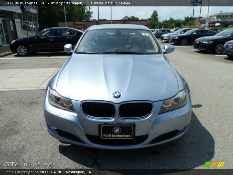 Blue Water Metallic / Beige 2011 BMW 3 Series 328i xDrive Sports Wagon