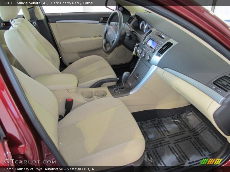 Dark Cherry Red / Camel 2010 Hyundai Sonata GLS