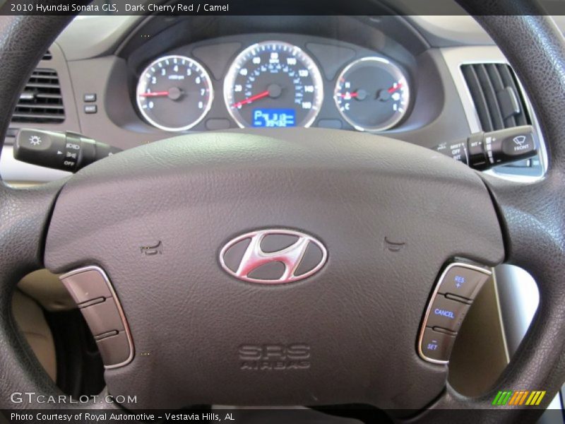Dark Cherry Red / Camel 2010 Hyundai Sonata GLS