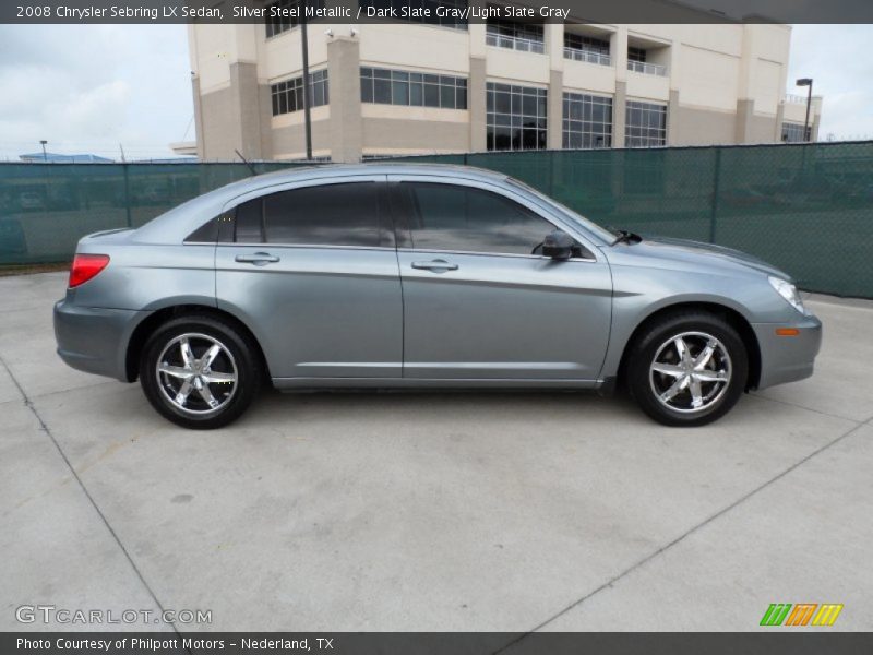 Silver Steel Metallic / Dark Slate Gray/Light Slate Gray 2008 Chrysler Sebring LX Sedan