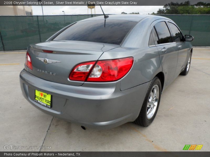 Silver Steel Metallic / Dark Slate Gray/Light Slate Gray 2008 Chrysler Sebring LX Sedan