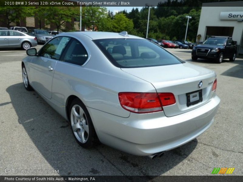Titanium Silver Metallic / Black 2010 BMW 3 Series 328i xDrive Coupe