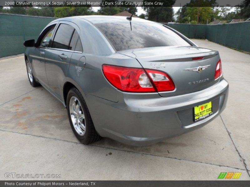 Silver Steel Metallic / Dark Slate Gray/Light Slate Gray 2008 Chrysler Sebring LX Sedan