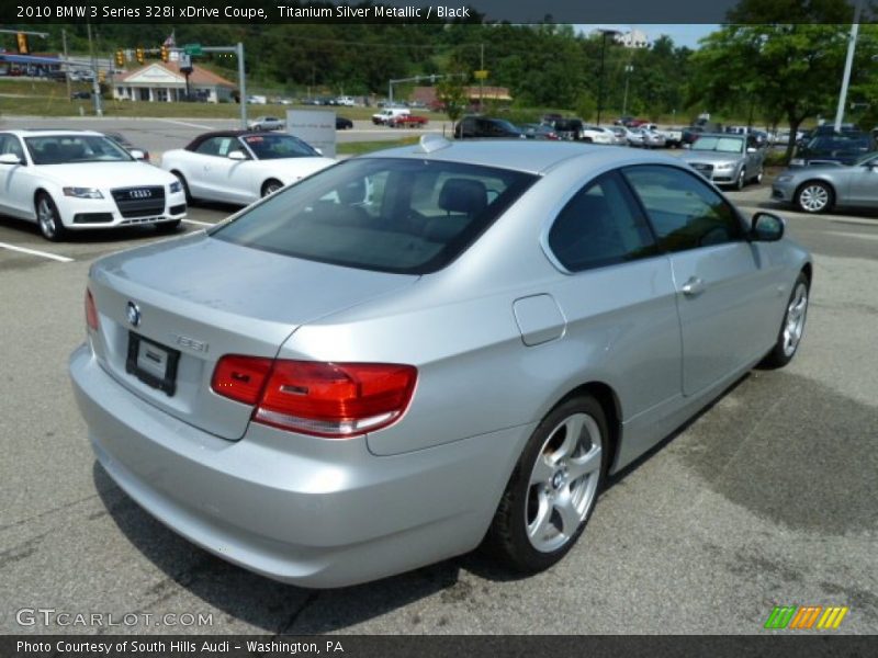 Titanium Silver Metallic / Black 2010 BMW 3 Series 328i xDrive Coupe
