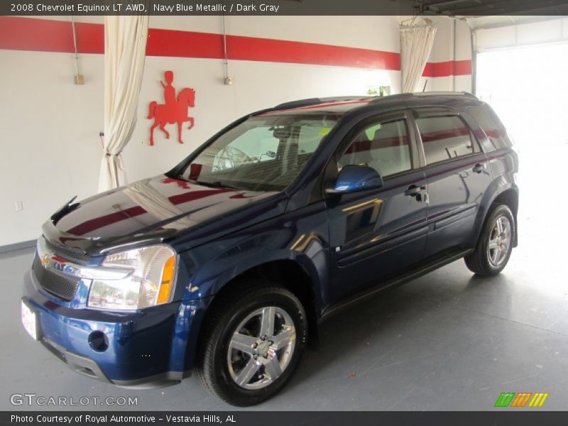 Navy Blue Metallic / Dark Gray 2008 Chevrolet Equinox LT AWD