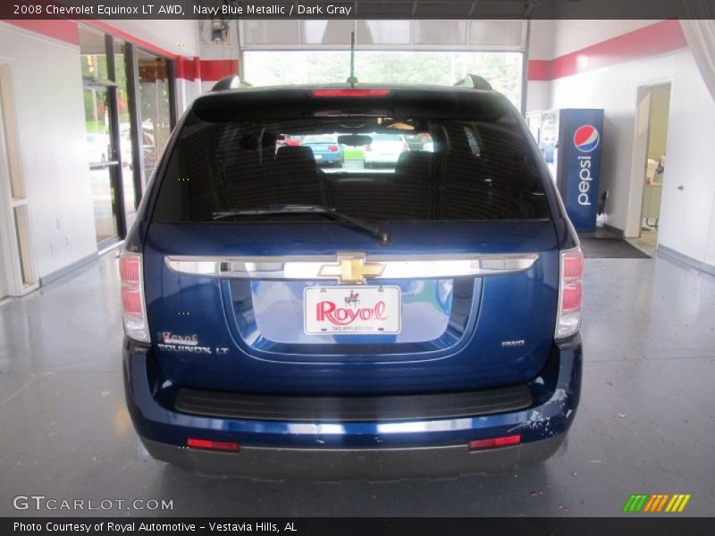 Navy Blue Metallic / Dark Gray 2008 Chevrolet Equinox LT AWD