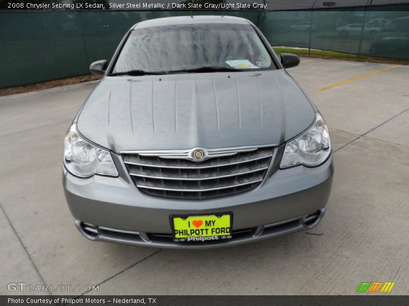 Silver Steel Metallic / Dark Slate Gray/Light Slate Gray 2008 Chrysler Sebring LX Sedan