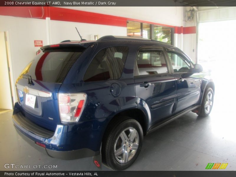 Navy Blue Metallic / Dark Gray 2008 Chevrolet Equinox LT AWD