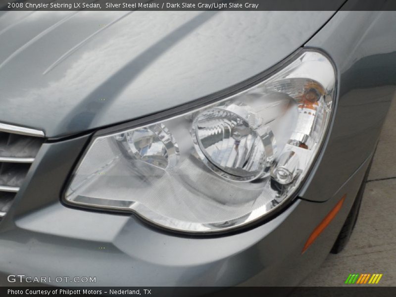 Silver Steel Metallic / Dark Slate Gray/Light Slate Gray 2008 Chrysler Sebring LX Sedan