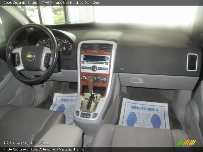 Navy Blue Metallic / Dark Gray 2008 Chevrolet Equinox LT AWD