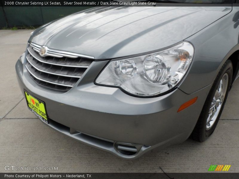 Silver Steel Metallic / Dark Slate Gray/Light Slate Gray 2008 Chrysler Sebring LX Sedan
