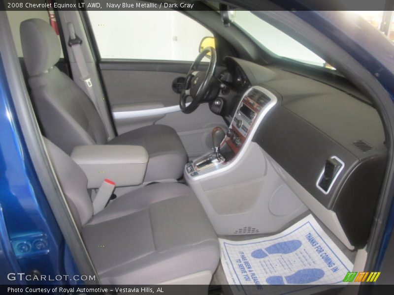 Navy Blue Metallic / Dark Gray 2008 Chevrolet Equinox LT AWD