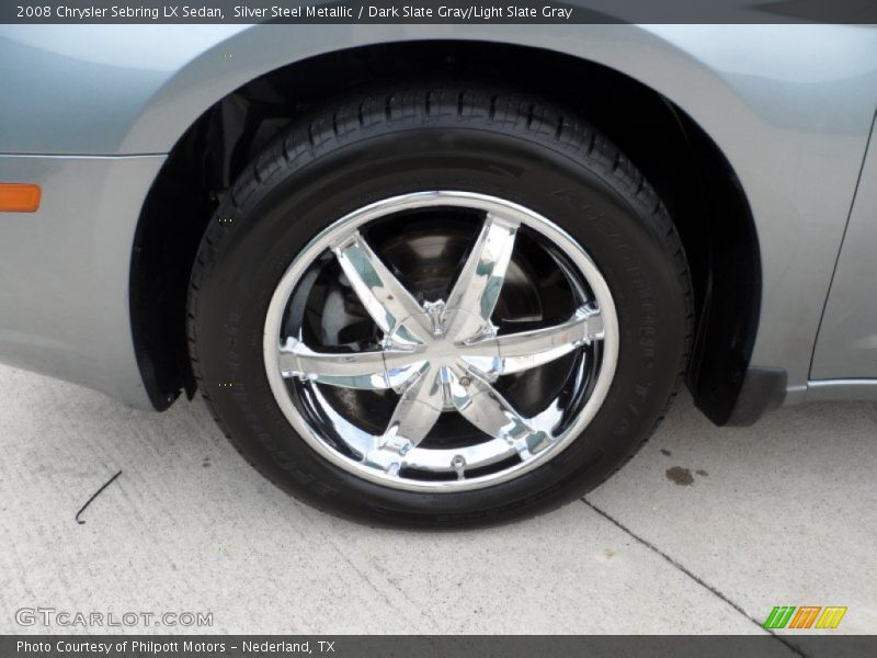 Silver Steel Metallic / Dark Slate Gray/Light Slate Gray 2008 Chrysler Sebring LX Sedan