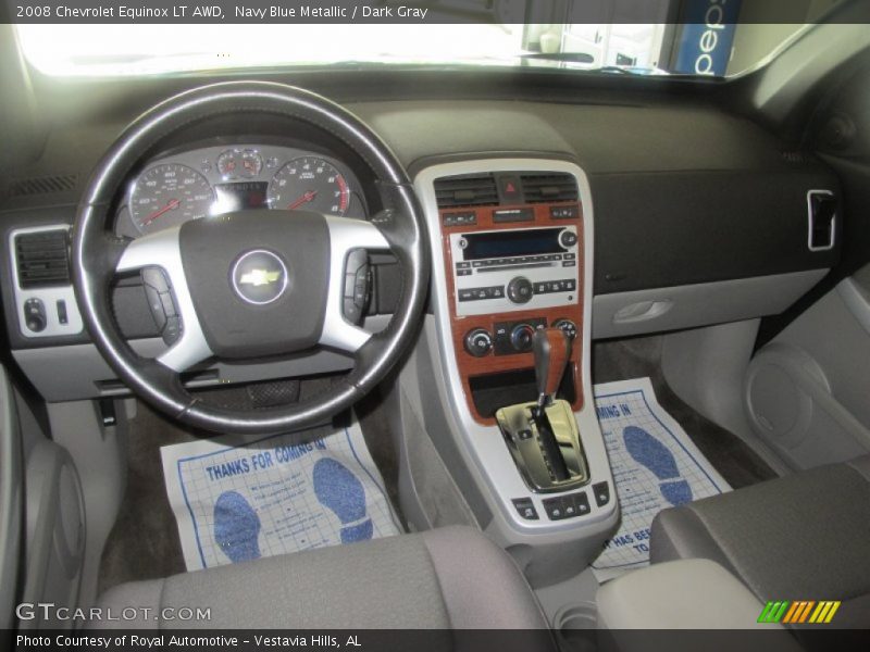 Navy Blue Metallic / Dark Gray 2008 Chevrolet Equinox LT AWD