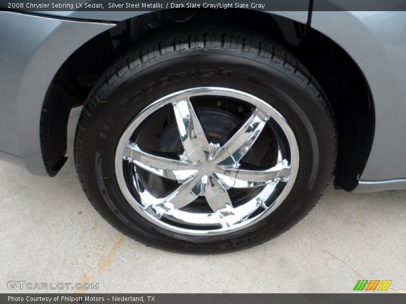 Silver Steel Metallic / Dark Slate Gray/Light Slate Gray 2008 Chrysler Sebring LX Sedan